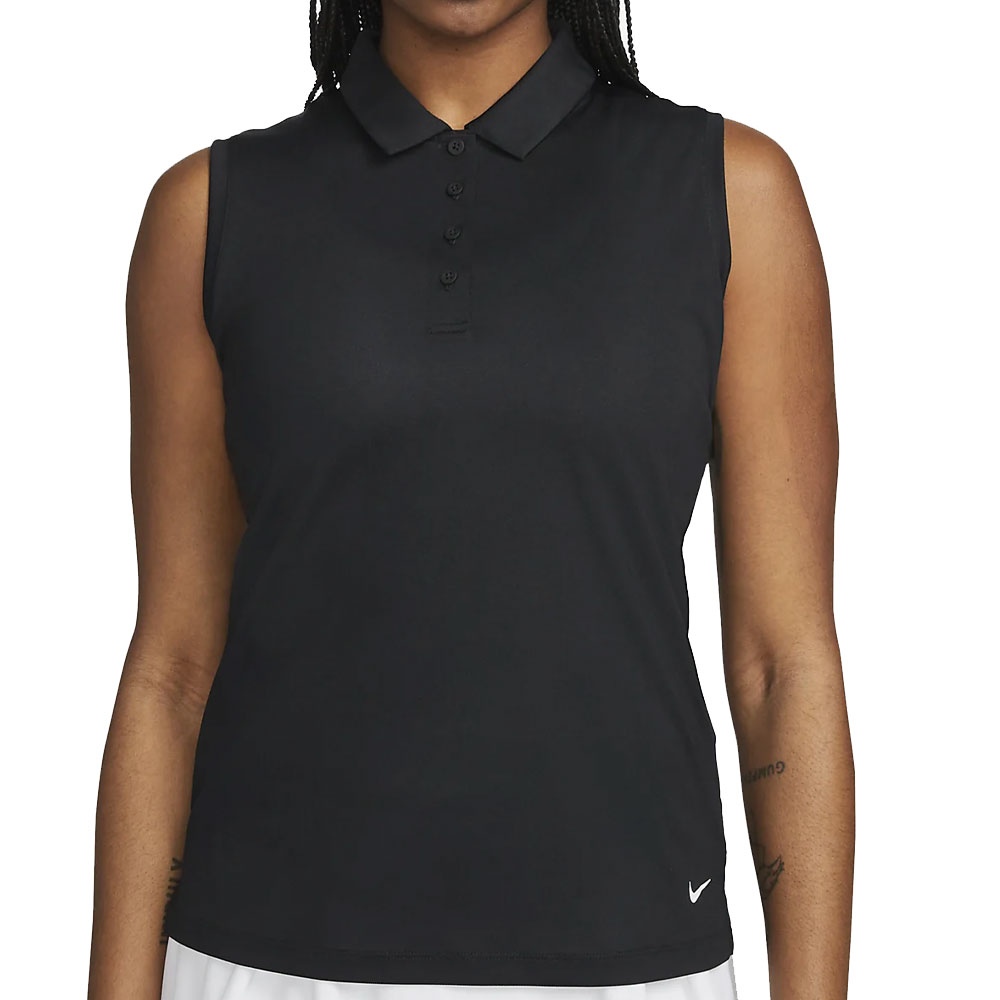 'Nike Golf Damen Dri-Fit Victory Polo Ã¤rmellos schwarz' von Nike Golf