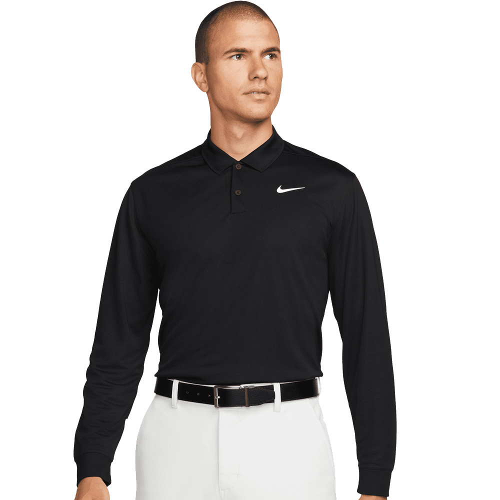 'Nike Golf Herren Dri-Fit Langarm Polo (DN2344) schwarz' von Nike Golf