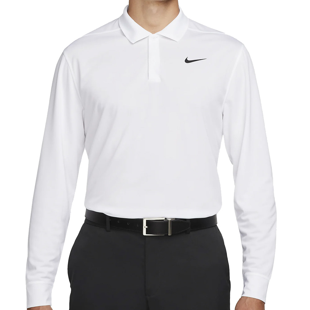 'Nike Golf Herren Dri-Fit Langarm Polo DN2344 weiss' von Nike Golf
