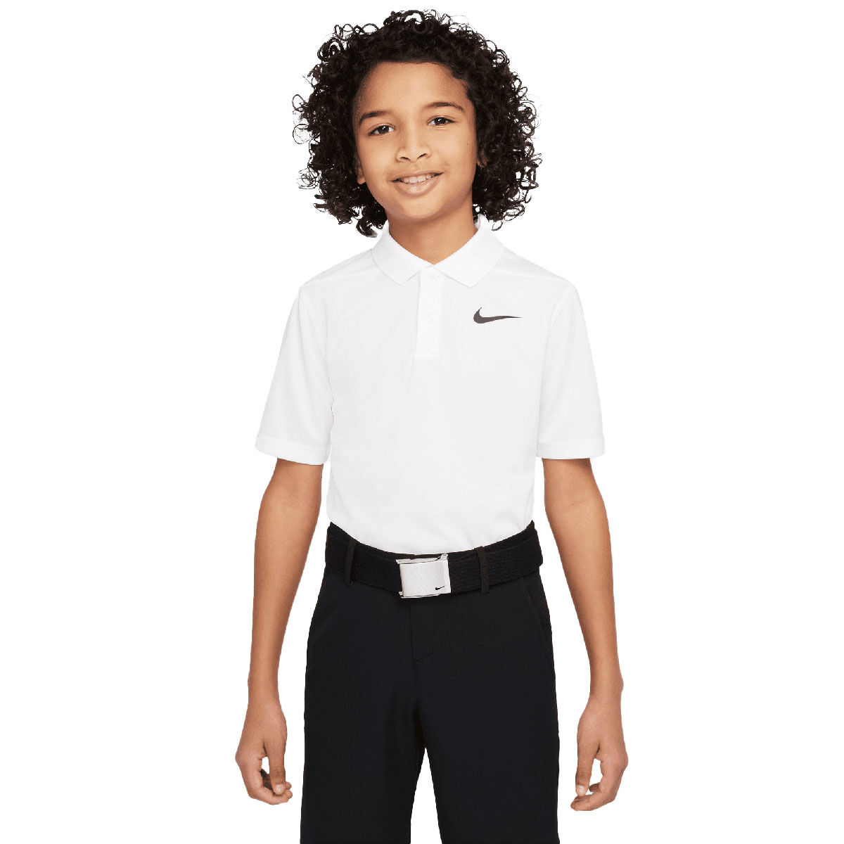 Nike Junior Victory Boys Golf Polo Shirt, Unisex, White/black, 13-15years | American Golf von Nike Golf