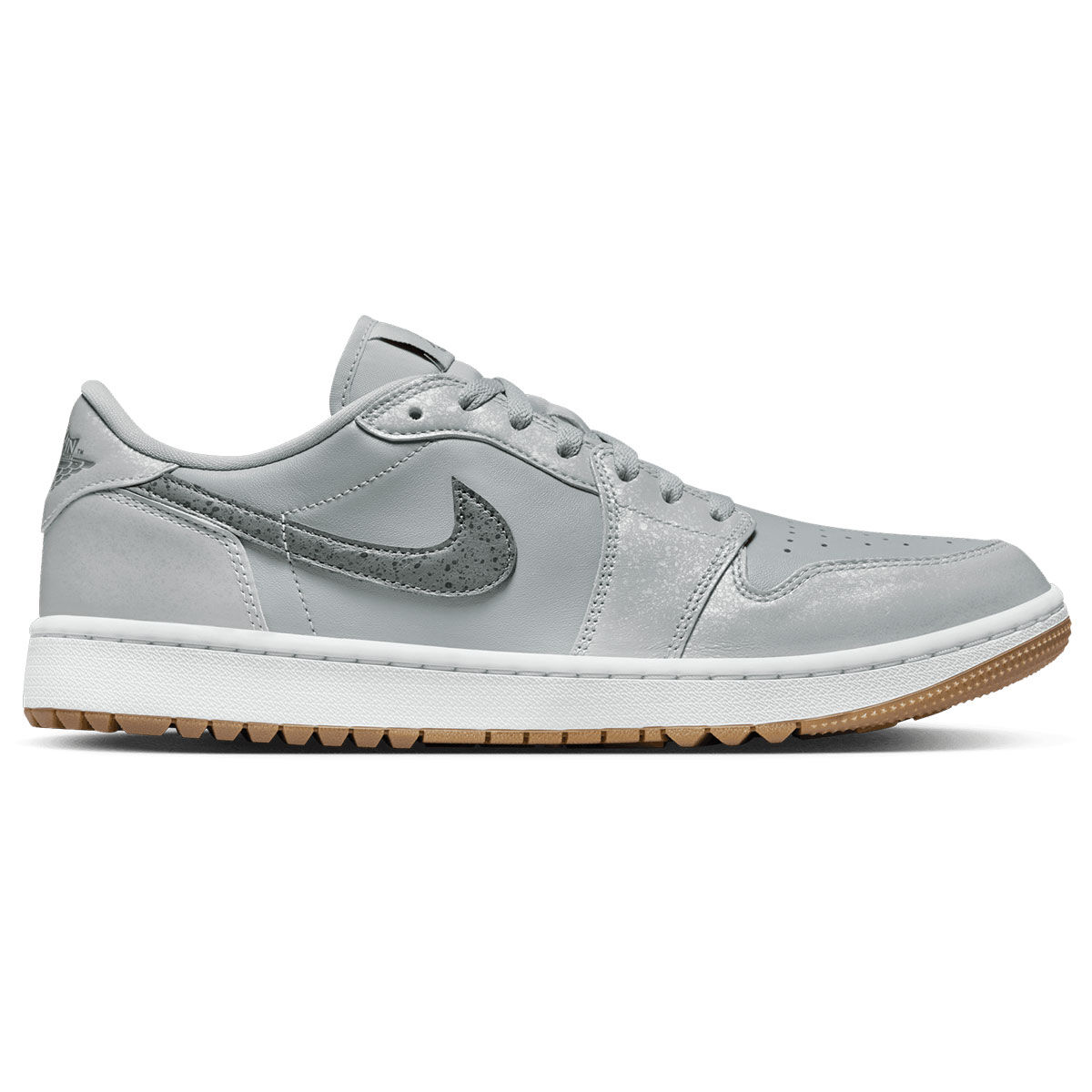 Nike Men's Air Jordan 1 Low G Waterproof Spikeless Golf Shoes, Mens, Wolf grey/grey/white/brown, 10 | American Golf von Nike Golf