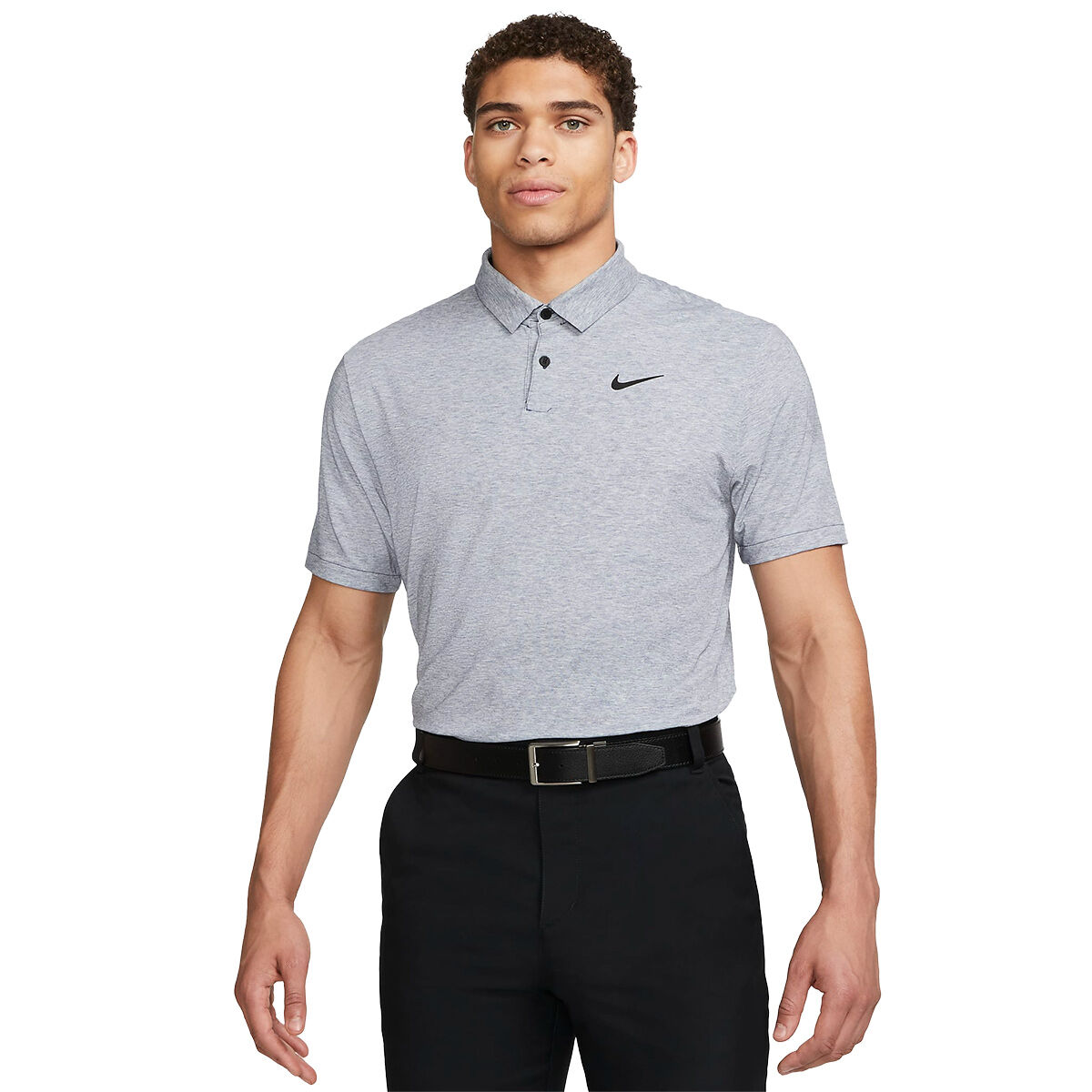 Nike Men's Dri-FIT Tour Golf Polo Shirt, Mens, Midnight navy/white/blue, Large | American Golf von Nike Golf