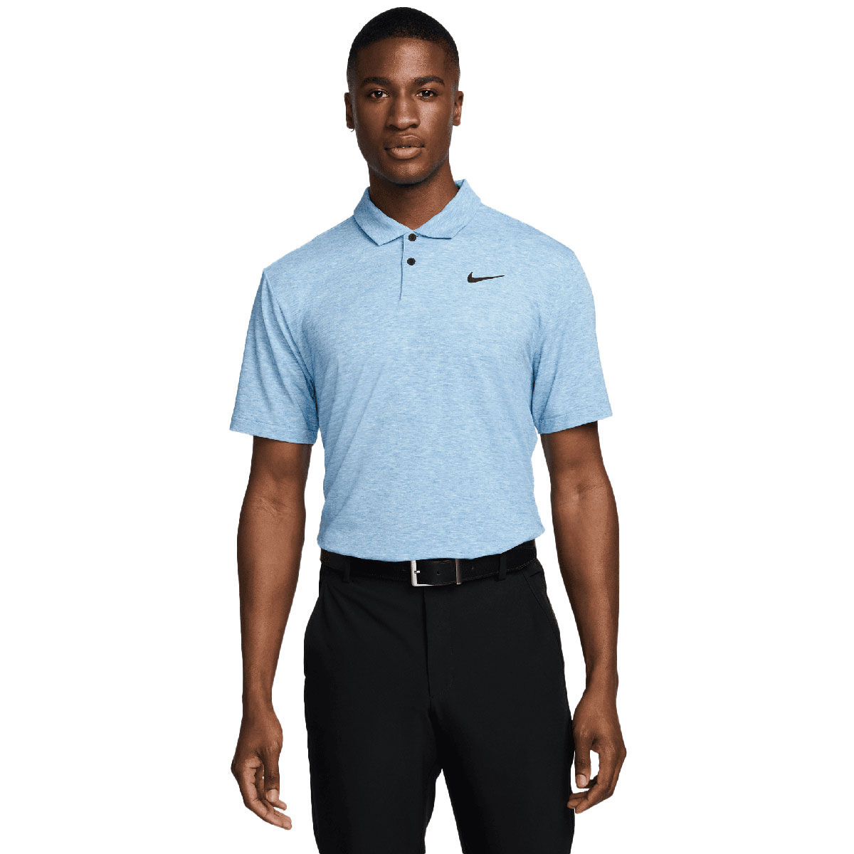 Nike Men's Dri-FIT Tour Golf Polo Shirt, Mens, Photo blue/black, Large | American Golf von Nike Golf