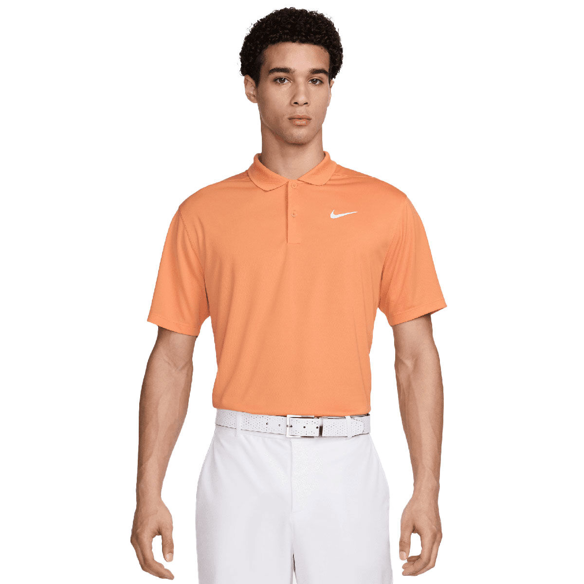 Nike Men's Dri-FIT Victory Golf Polo Shirt, Mens, Orange trance/white, Large | American Golf von Nike Golf