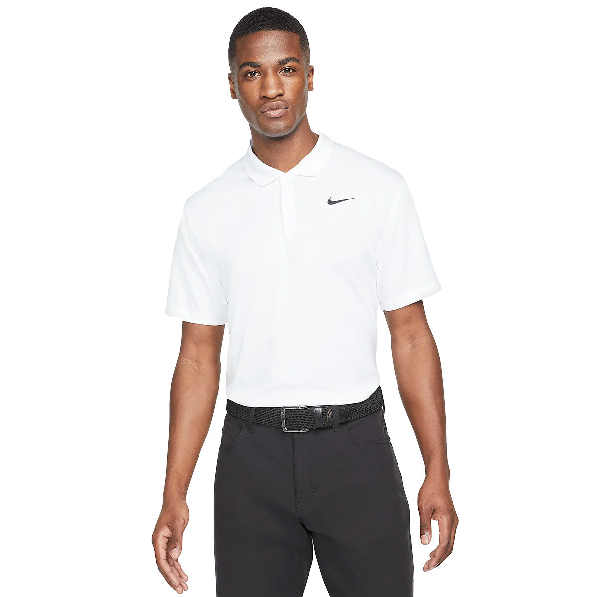 Nike Men's Dri-FIT Victory Golf Polo Shirt, Mens, White/black, Xxl | American Golf von Nike Golf