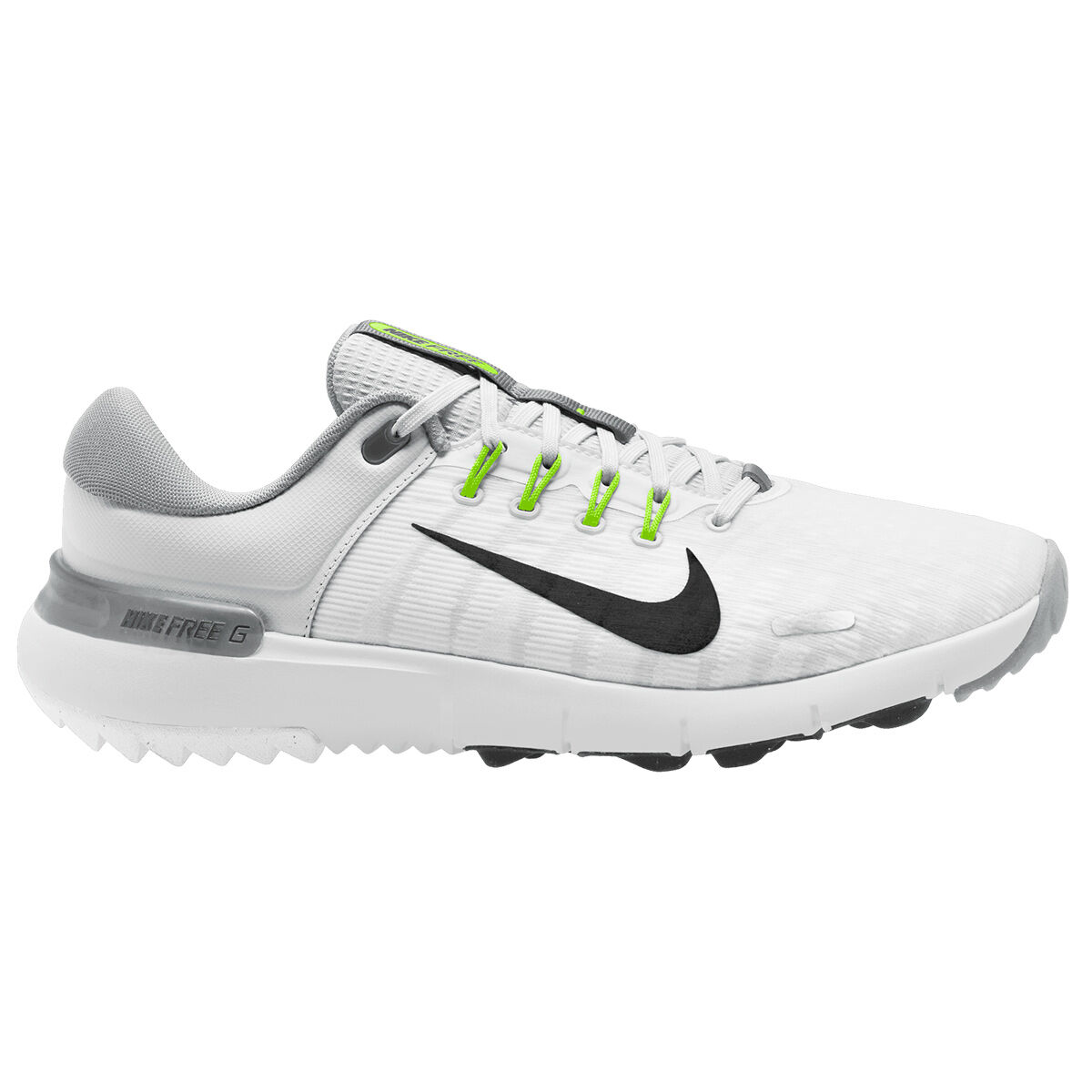 Nike Men's Free Waterproof Spikeless Golf Shoes, Mens, White/black/pure platinum/wolf, 11 | American Golf von Nike Golf