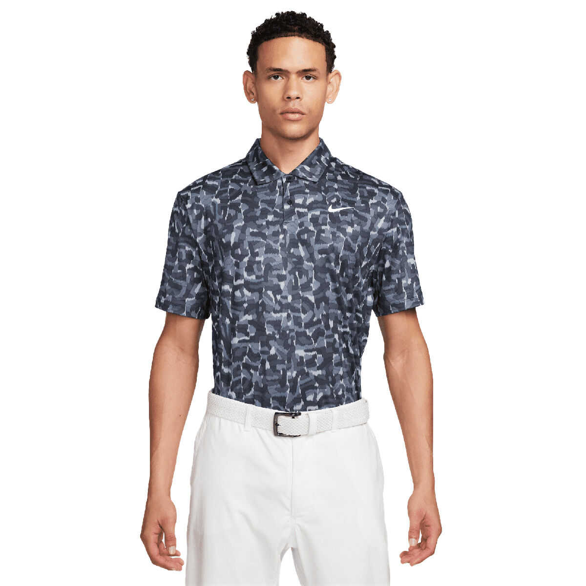 Nike Men's Tour Dri-FIT Confetti Golf Polo Shirt, Mens, Slate/white, Large | American Golf von Nike Golf