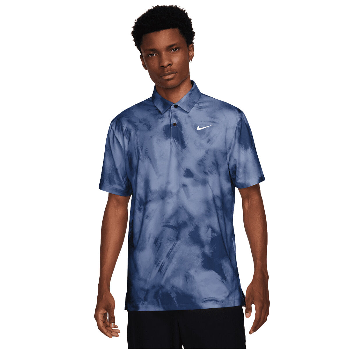 Nike Men's Tour Dri-FIT Ombre Print Golf Polo Shirt, Mens, Obsidian/white, Xl | American Golf von Nike Golf