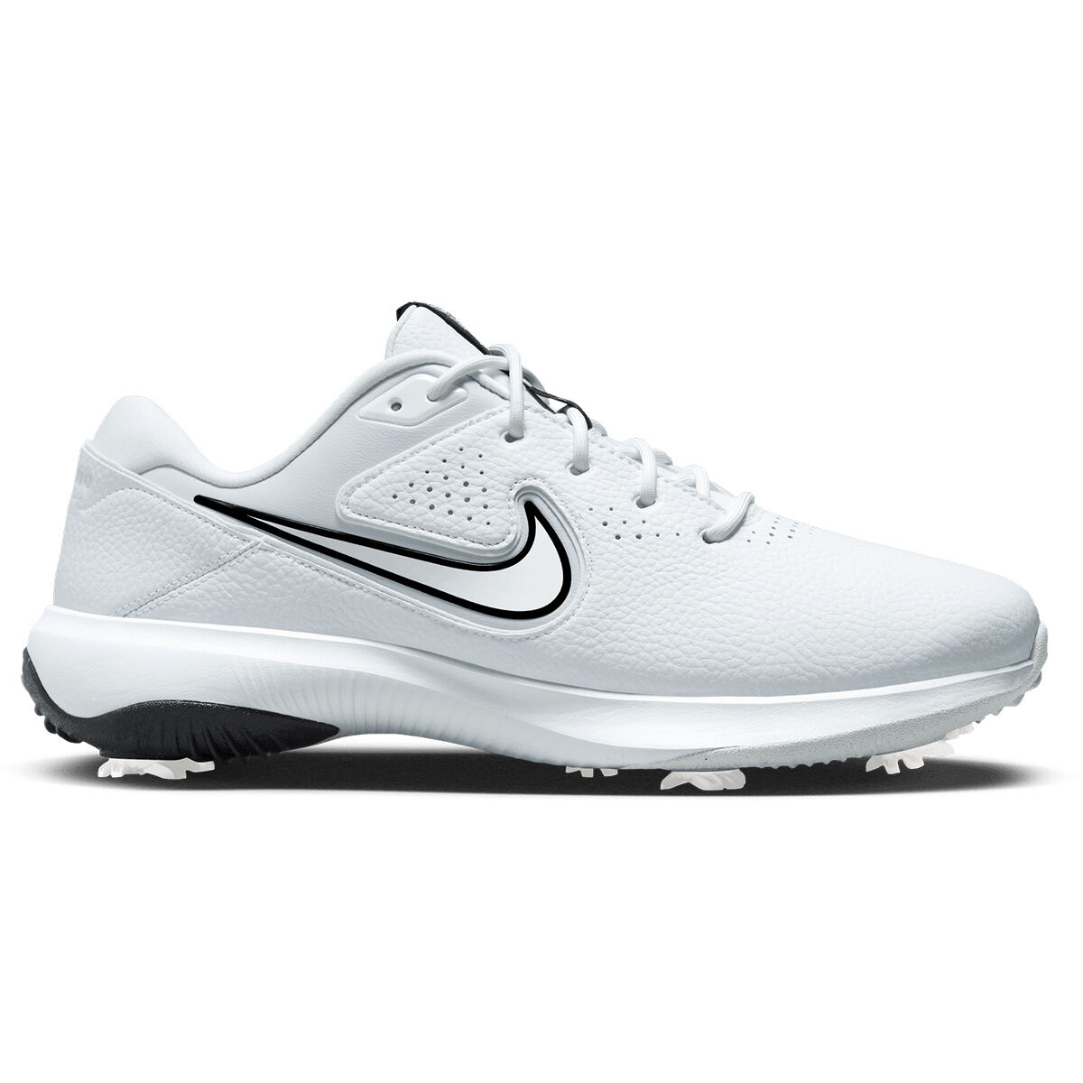 Nike Men's Victory Pro 3 Waterproof Spiked Golf Shoes, Mens, White/black/pure platinum, 10 | American Golf von Nike Golf