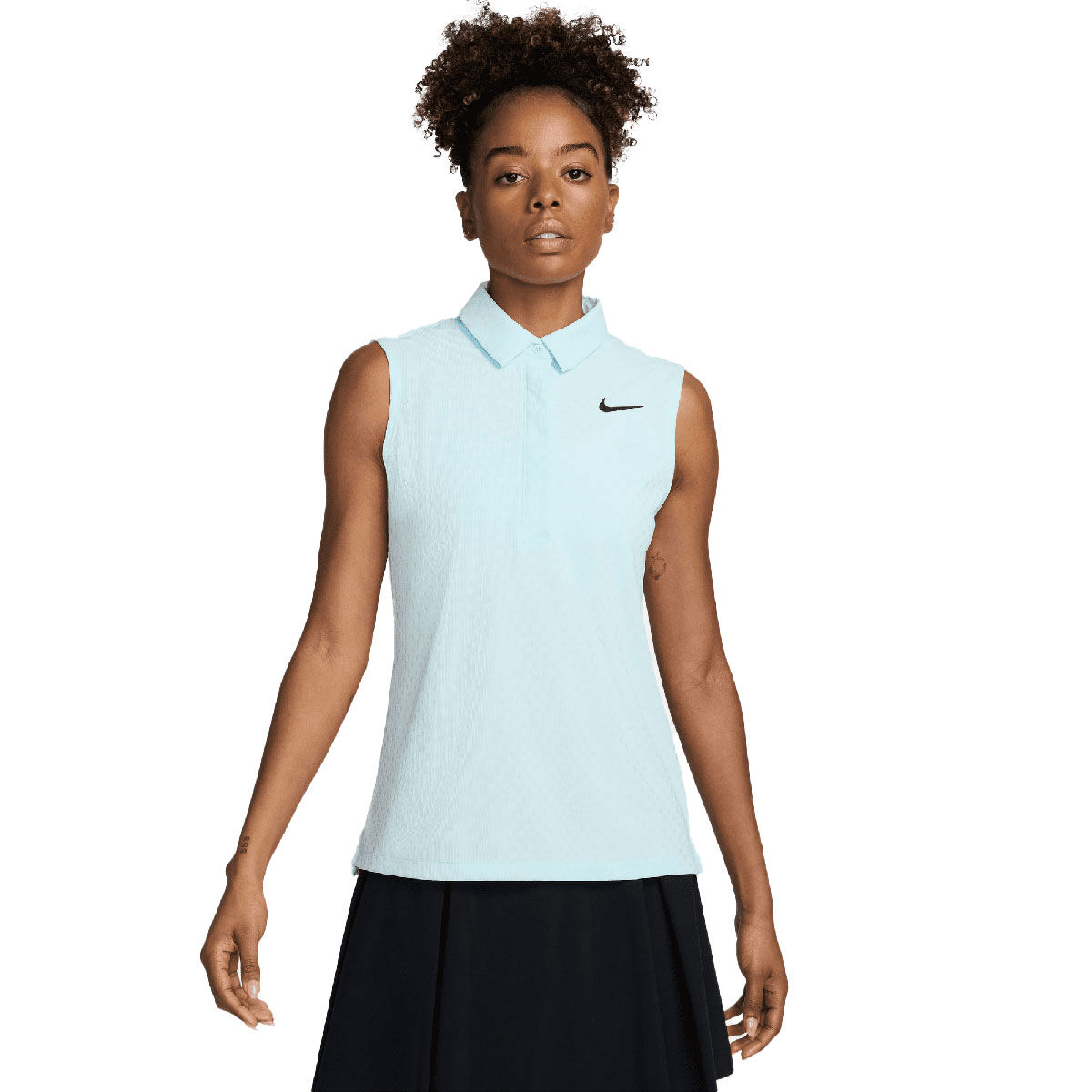 Nike Womens Dri-FIT ADV Sleeveless Golf Polo Shirt, Female, Glacier blue, Medium | American Golf von Nike Golf
