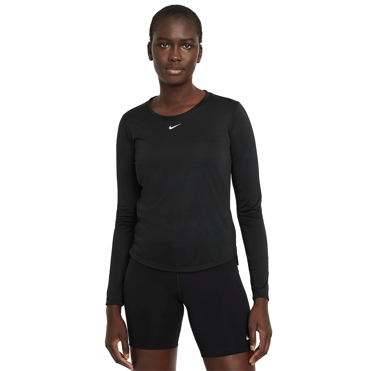 Nike Womens Dri-FIT One Golf Base Layer, Female, Black/white, Medium | American Golf von Nike Golf