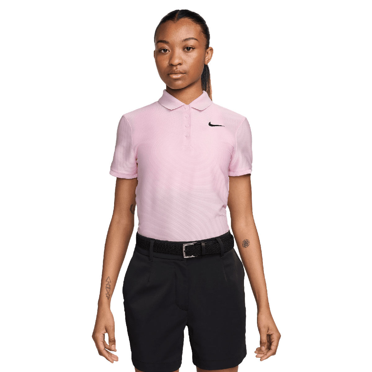 Nike Womens Victory Dri-FIT Golf Polo Shirt, Female, Pink foam/black, Large | American Golf von Nike Golf