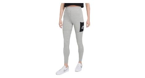 nike sportswear heritage damen lange tights grau von Nike Sportswear