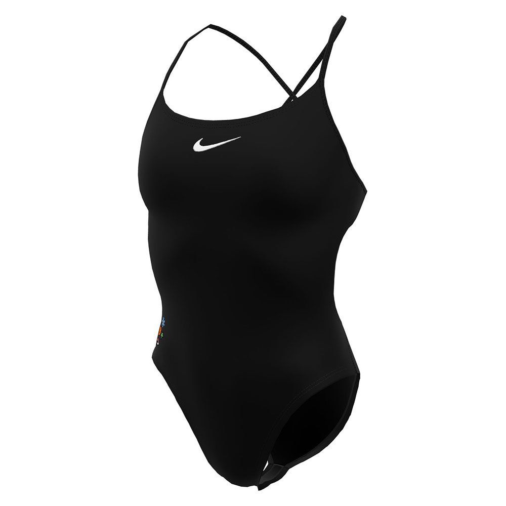 Nike Swim Adjustable Crossback Hydrastrong Chrome Swimsuit Schwarz US 28 Frau von Nike Swim