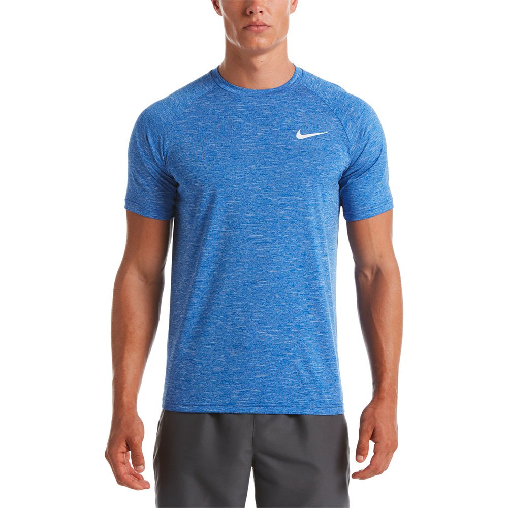 Nike Swim Hydroguard Heather Uv Short Sleeve T-shirt Blau S von Nike Swim