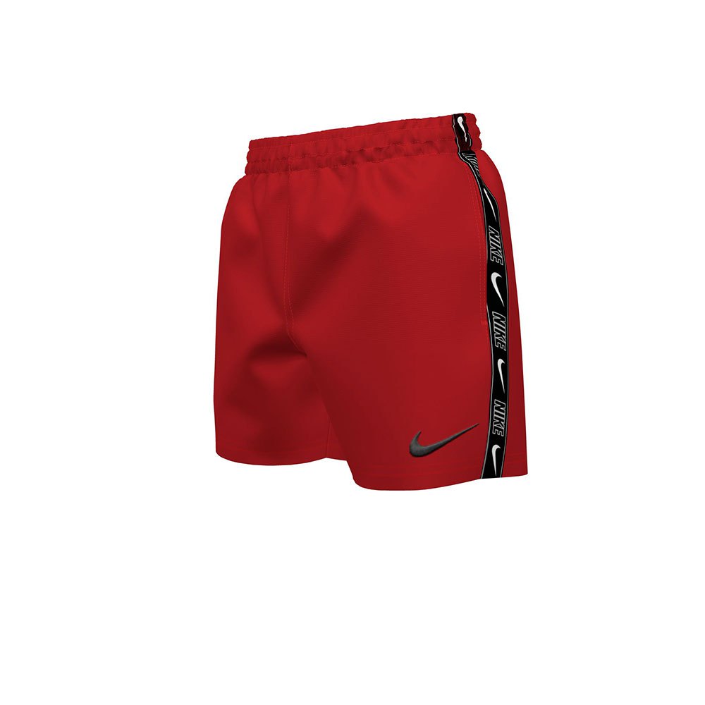 Nike Swim Logo Tape 4´´ Volley Swimming Shorts Rot 8-9 Years Junge von Nike Swim