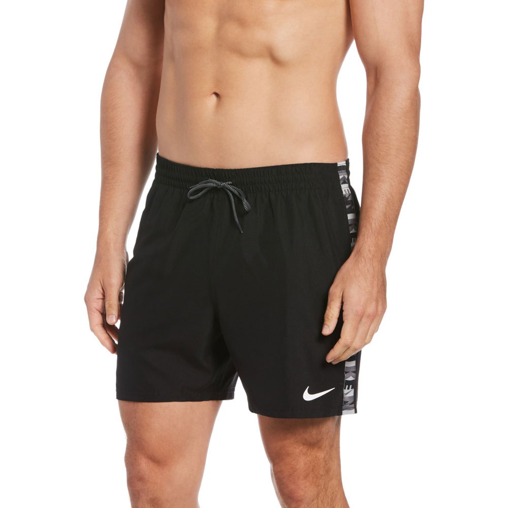 Nike Swim Logo Tape 5´´ Volley Swimming Shorts Schwarz XL Mann von Nike Swim