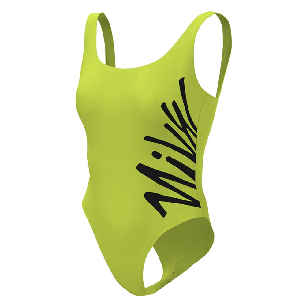 Nike Swim Multi Logo U-back Swimsuit Grün S Frau von Nike Swim