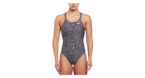 einteiliger badeanzug nike swim hydrastrong multi print schwarz damen von Nike Swim
