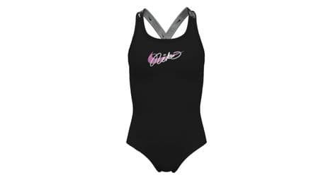nike swim logo tape badeanzug schwarz madchen von Nike Swim