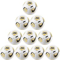 10er Ballpaket NIKE Mercurial Fade Fußball 102 - white/gold/black 3 von Nike