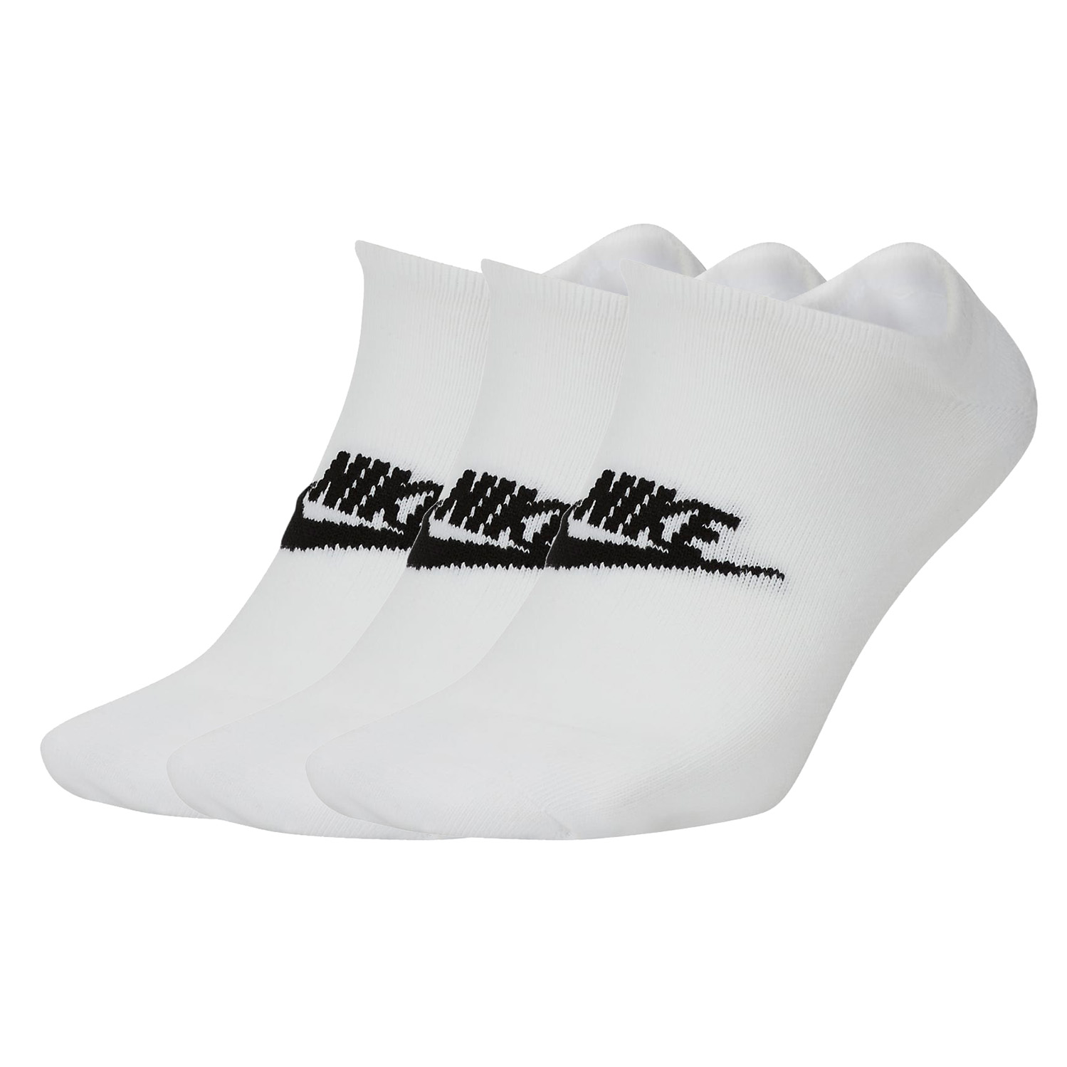 3 Paar Nike Sneaker Socken No Show Füßlinge schwarz / weiß  SK0111 von Nike