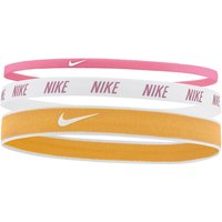 3er Pack NIKE Haarbänder Mixed Width 624 - pinksicle/white/yellow ochre von Nike