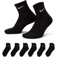 6er Pack NIKE Everyday Cushioned Ankle Trainingssocken black/white 42-46 von Nike