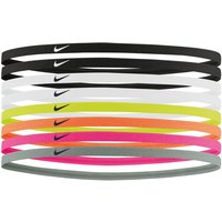 8er Pack NIKE Skinny Haarbänder mit Silikonstreifen lime ice/black von Nike