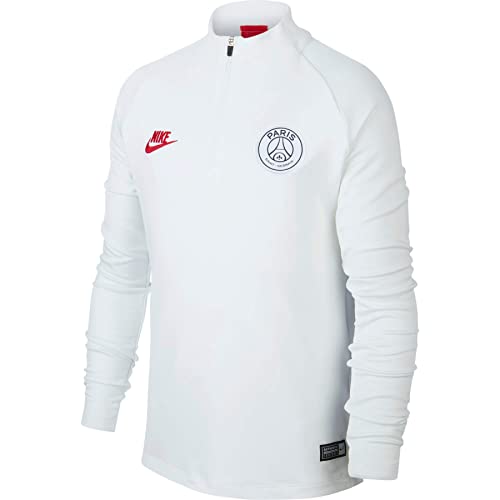Desconocido Nike Dri-Fit Paris Saint-Germain Strike Trainingsanzug, Unisex für Erwachsene XS Weiß/Platin/Rot (White/Pure Platinum/University red) von Nike