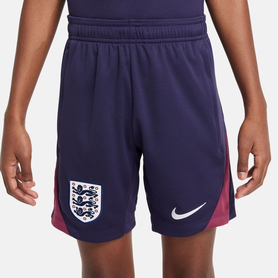 England Trainingsshorts Dri-FIT Strike EURO 2024 - Purple Ink/Rosewood/Weiß Kinder von Nike