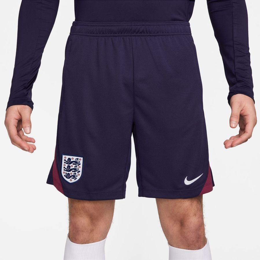England Trainingsshorts Dri-FIT Strike EURO 2024 - Purple Ink/Rosewood/Weiß von Nike