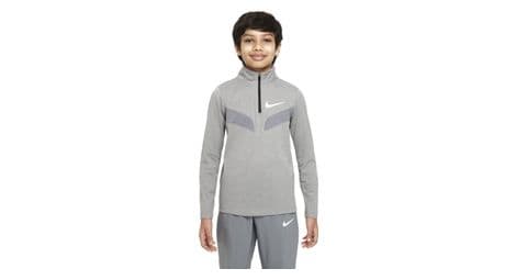 langarmshirt mit 1 2 reisverschluss nike sport grey boy von Nike