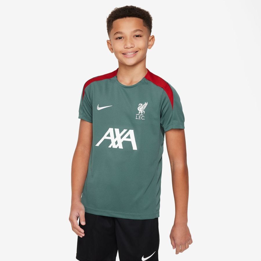Liverpool Training T-Shirt Dri-FIT Strike - Bicoastal/Rot Kinder von Nike