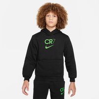 NIKE Academy Player Edition:CR7 Club Fleece Hoodie Kinder 010 - black/green strike S (128-137 cm) von Nike