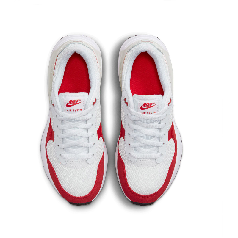 NIKE Air Max SYSTM Sneaker Kinder 108 - white/white-university red-photon dust 36 von Nike