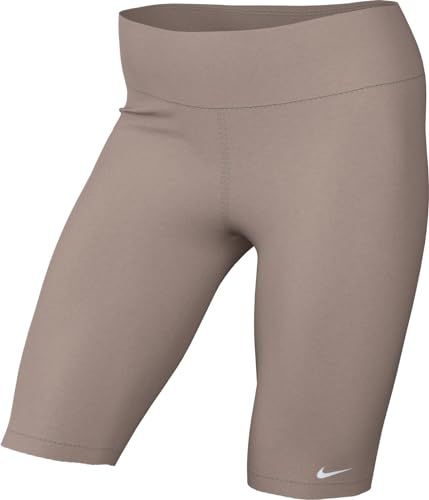 NIKE CZ8526-272 W NSW ESSNTL MR Biker Short Pants Damen DIFFUSED Taupe/White Größe S von Nike