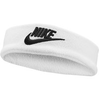 NIKE Classic Stirnband Wide Terry 101 - white/black von Nike