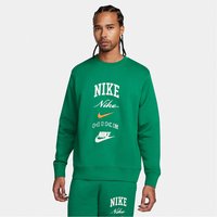 NIKE Club Fleece Sweatshirt Herren 365 - malachite/safety orange M von Nike