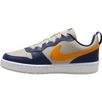 NIKE Court Borough Low Recraft Sneaker Kinder 126 - lt orewood brn/orange peel-midnight navy 35.5 von Nike