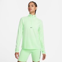 NIKE Dri-FIT 1/2-Zip Pacer langarm Laufshirt Damen 376 - vapor green/black L von Nike