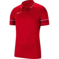 NIKE Dri-FIT Academy Fußball Poloshirt university red/white/gym red/white L von Nike