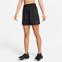 NIKE Dri-FIT Attack Mid-Rise 5" Shorts Damen 010 - black/black/white/reflective silv M von Nike