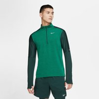 NIKE Dri-FIT Element 1/2-Zip Trainingsshirt pro green/reflective silv S von Nike