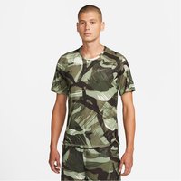 NIKE Dri-FIT Miler Camouflage kurzarm Laufshirt Herren 386 - oil green/reflective silv L von Nike