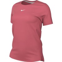 NIKE Dri-FIT One Standard Fit kurzarm Sportshirt Damen 894 - sea coral/white XL von Nike