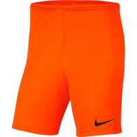 NIKE Park III Dri-FIT Knit Fußballshorts Herren safety orange/black S von Nike