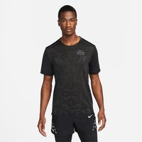 NIKE Dri-FIT Run Division Rise 365 kurzarm Laufshirt Herren black/reflective silv S von Nike