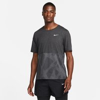 NIKE Dri-FIT Run Division kurzarm Laufshirt Herren 032 - black heather/reflective silv M von Nike