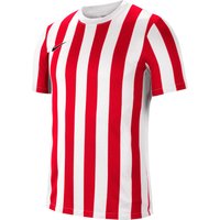 NIKE Dri-FIT Striped Division IV Herren kurzarm Fußball Trikot white/university red/black XL von Nike